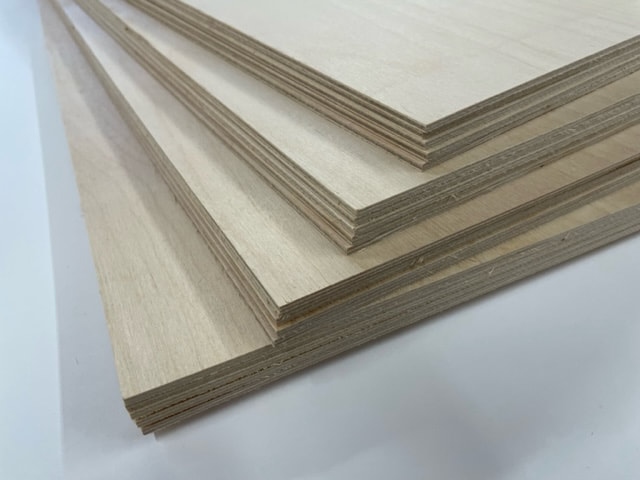 3mm Baltic Birch Plywood | 1/8 for Laser Cutting | 12x20 Multi-Sheet Pack  | B/BB Premium Wood
