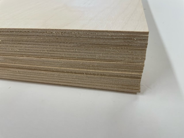 BALTIC BIRCH PLYWOOD 1/8 (3mm) BY APPROX 15 7/8 X 23 7/8